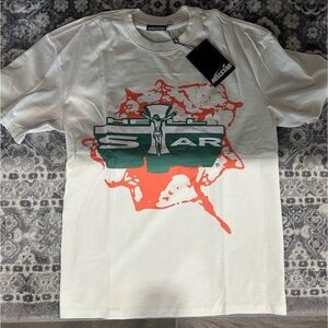 HellStar Path to Paradise Cream Graphic T-Shirt New
